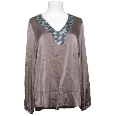Blouse (Bruin) van Dea Kudibal Elastaan, Zijde