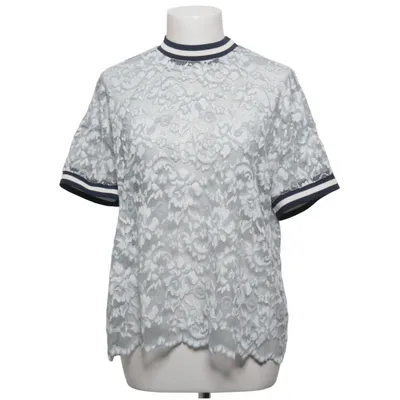 Top (Blue, White) from Ganni Elastane, Polyamide, Viscose