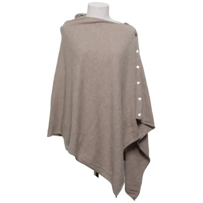 Poncho (Beige) von Part Two Kaschmir, Wolle