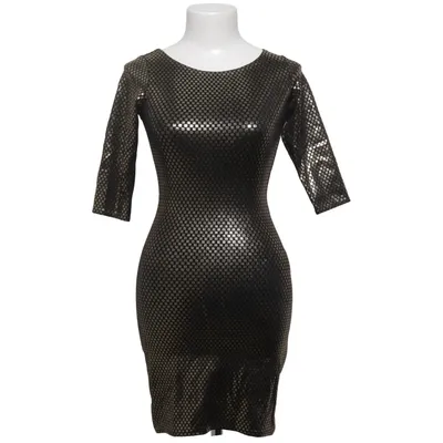Dress (Black, Gold) from Blackmilk Elastane, Polyamide
