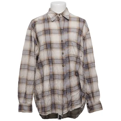 Flanellen overhemd (Beige, Bruin, Blauw) van Gin Tonic Katoen