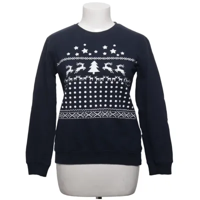 Julesweater (Blå, Hvid) fra Merry Christmas Bomuld, Polyester