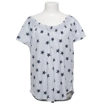 Top (Blue, White) from Jean Pascale Cotton