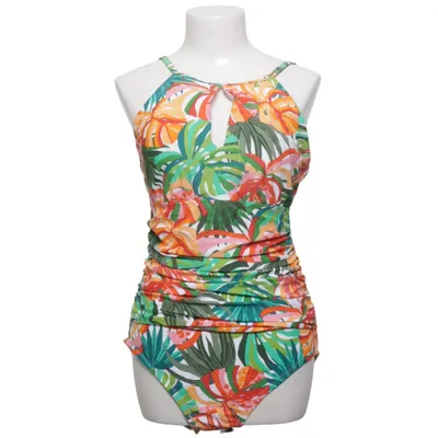 Maillot de bain une pièce (Vert, Orange, Multicolore) de Ellen Tracy Élasthane, Polyamide, Polyester