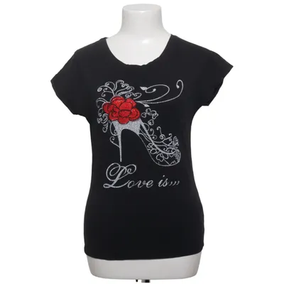 T-shirt (Noir) de Foresta Bella Coton, Élasthane