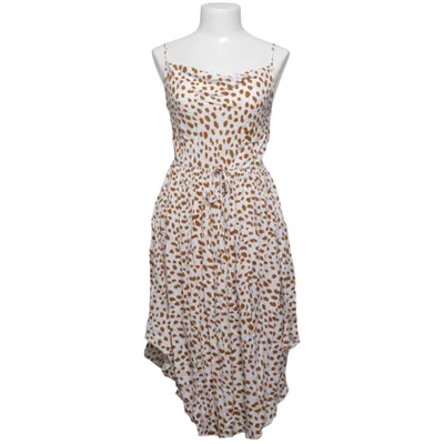 Jurk (Wit, Bruin) van Simplee Viscose