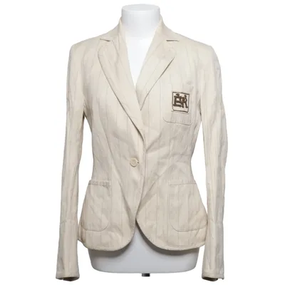 Blazer (Beige) von Erny Van Reijmersdal Baumwolle, Metallfaser, Viskose