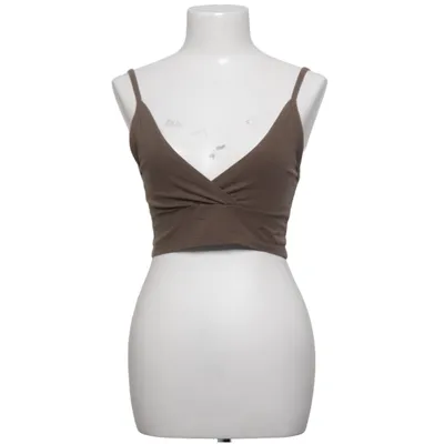 Crop Top (Braun) von Brandy Melville Baumwolle, Elasthan