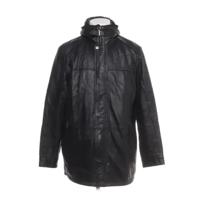 Leren jack (Zwart) van Derimod Suède, Polyester, Leer