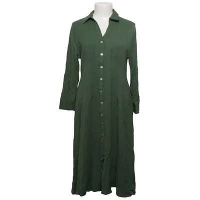 Skjortekjole (Grøn) fra Massimo Dutti Viscose, Uld