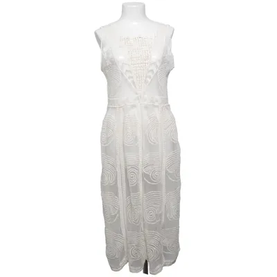 Beach dress (White) Cotton, Polyester