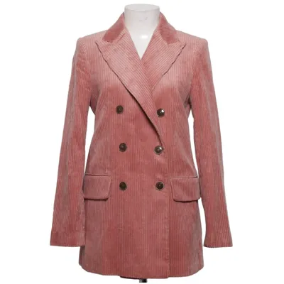 Blazer (Rose) de Mango Premium Coton, Polyester, Viscose