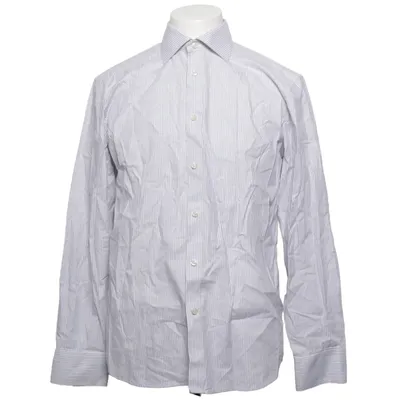 Shirt (White, Blue) from Selected Homme Recycled cotton