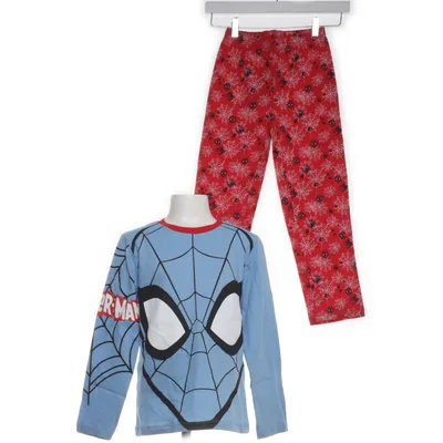 Pyjamasz (Blå, Rød, Flerfarvet) fra Marvel Spiderman Bomuld