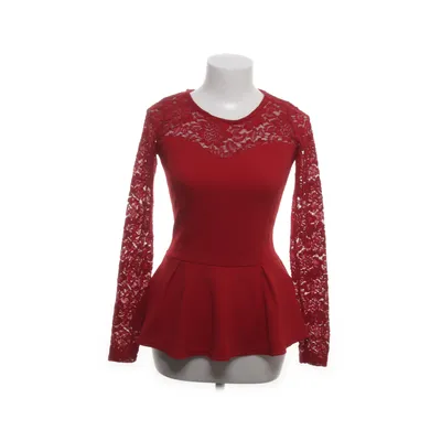 Peplum top (Red) from Amisu Elastane, Polyester