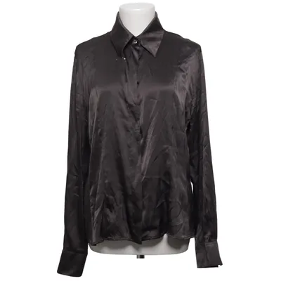 Skjorte (Brun) fra Armani Collezioni Elastan, Silke