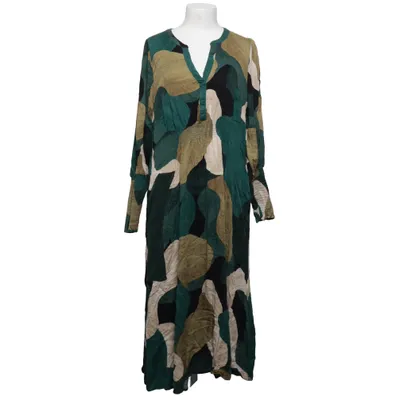 Långklänning (Grön, Beige, Svart) från Culture Viskos