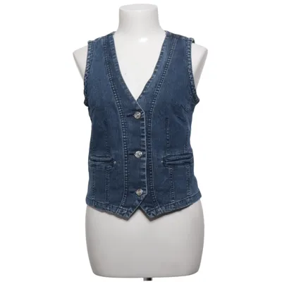 Denim vest (Blue) from Emm Cotton, Elastane, Polyester