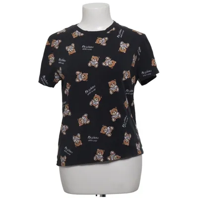 T-shirt (Sort, Flerfarvet) fra Moschino Underwear Bomuld, Elastan