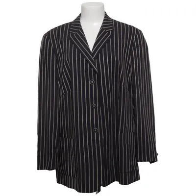 Blazer (Black, Beige) from Basler Viscose, Wool