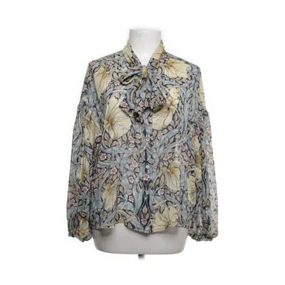 Knytblus (Blå, Flerfärgad) från Morris & Co x H&M Polyester