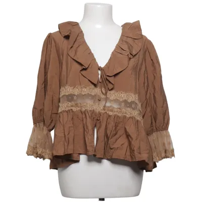 Blouse (Marron) de Divided by H&M Viscose, Polyamide, Élasthane