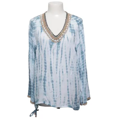 Bluse (Blå, Hvid) fra Hot Lava Viscose
