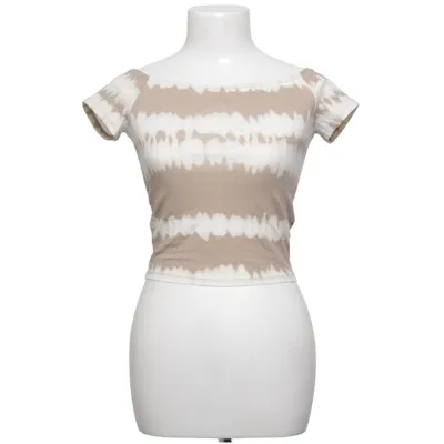 Crop top (Beige, Monivärinen) kohteesta H&M Puuvilla, Elastaani