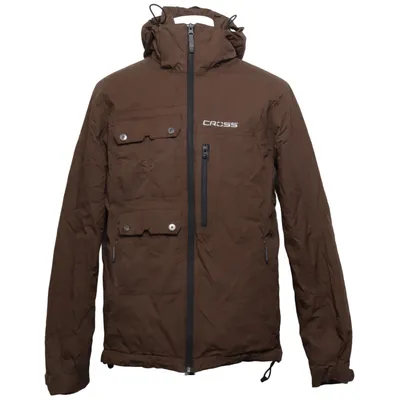 Ski jacket (Brown) from Cross Polyamide, Polyester, Polyurethane