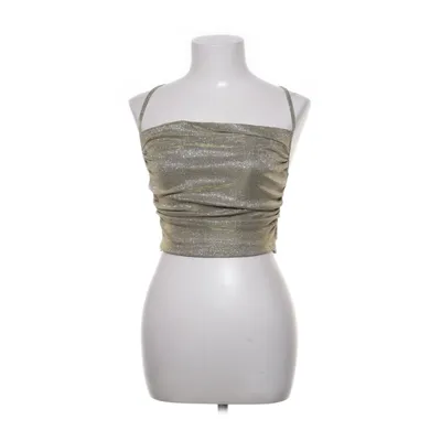 Crop top (Guldfärgad) från Shein Metallfiber, Polyester