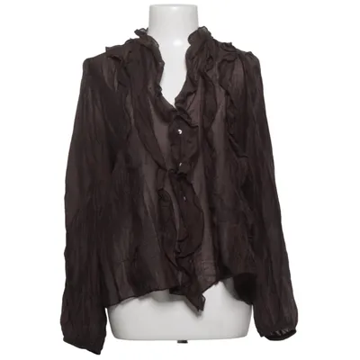Blouse (Bruin) van Zara Lyocell, Polyamide