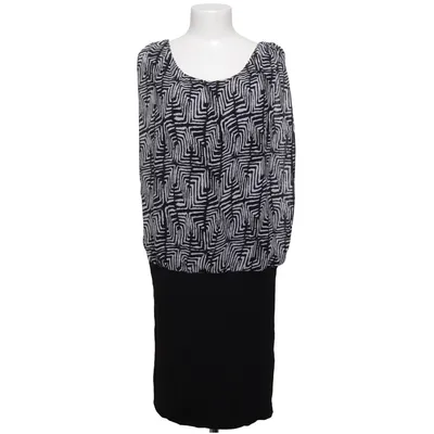 Dress (Black, White) from TrulyMine Elastane, Polyester, Viscose