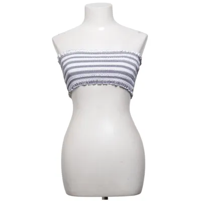 Top tube (Blanc, Gris) de Sizaful Élasthane, Polyester