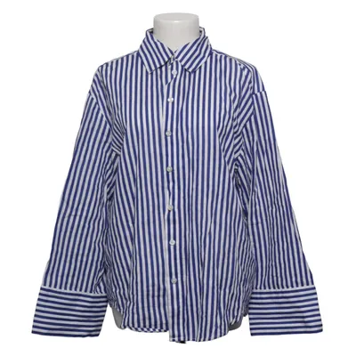 Skjorta (Blå, Vit) från H&M Premium Quality Linne, Bomull