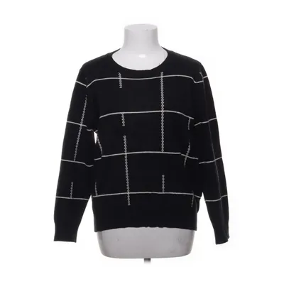 Sweater (Black, White) from Sophyline Polyester, Viscose