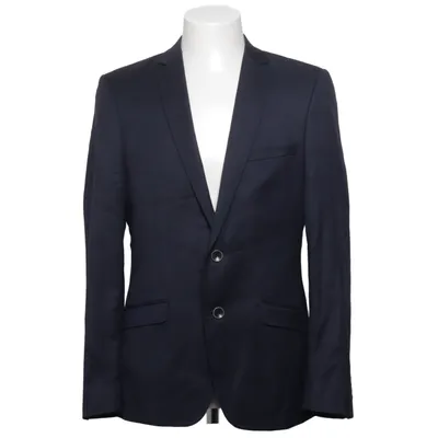 Blazer (Blue) from Finshley & Harding Polyester, Viscose, Wool