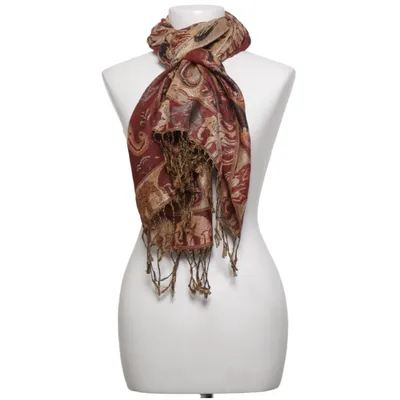 Scarf (Beige, Brown, Red) from Pashmina Cashmere