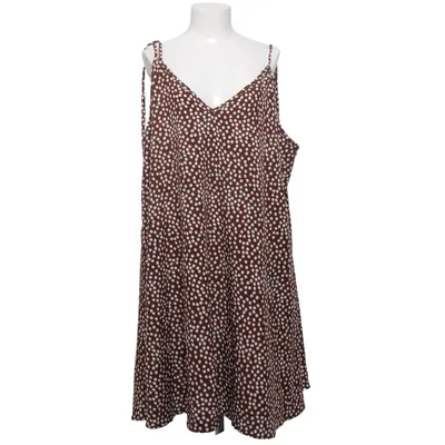 Klänning (Brun, Vit) från Shein Curve Polyester