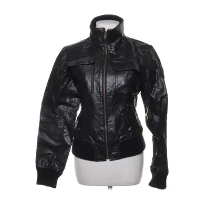 Leren jack (Zwart) van VILA Clothes Leer, Polyester