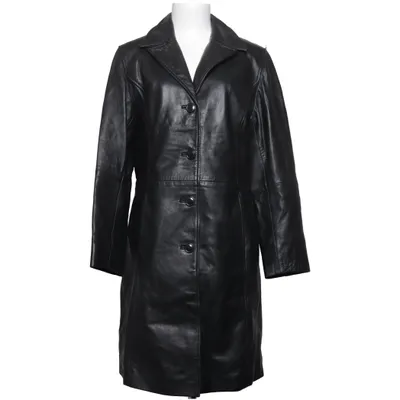 Ledermantel (Schwarz) von Gipsy by Mauritius Leder, Polyester