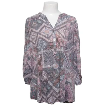 Blouse (Grijs, Meerkleurig) van Canda Premium Katoen, Polyester
