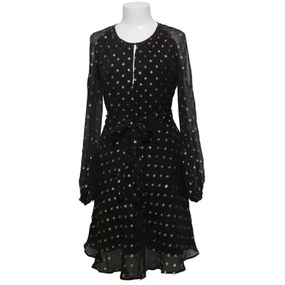 Kjole (Sort, Guld) fra Fall Winter Spring Summer Metallfiber, Polyester, Silke