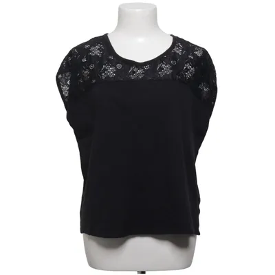 Top (Black) from Dotted Blue Cotton, Elastane, Polyamide