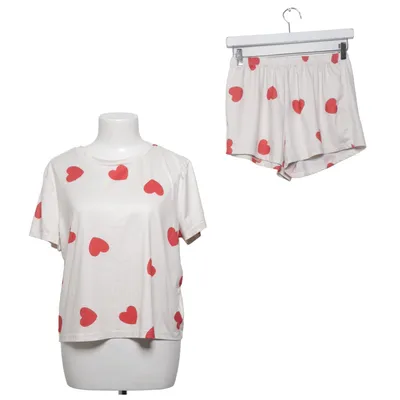 Pyjamas (Vit, Röd) Elastan, Polyester