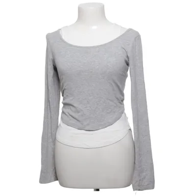 Long sleeve T-shirt (Gray, White) from M Line Polyurethane, Viscose