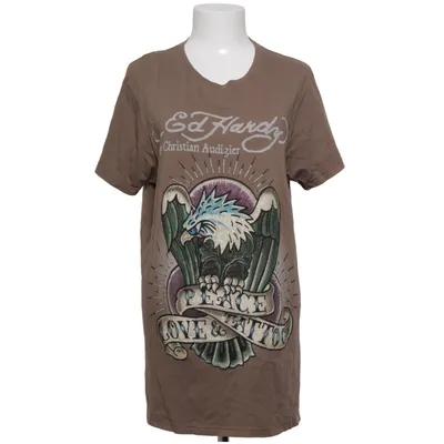 T-shirt (Braun, Mehrfarbig) von Ed Hardy