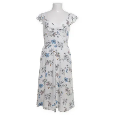 Dress (White, Multicolored) from Zapaka Polyester