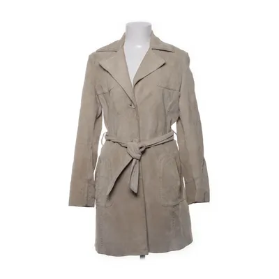 Läderkappa (Beige) från Prestige Skinn, Polyester