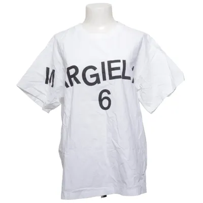 T-shirt (Wit) van MM6 by Maison Margiela Katoen, Elastaan