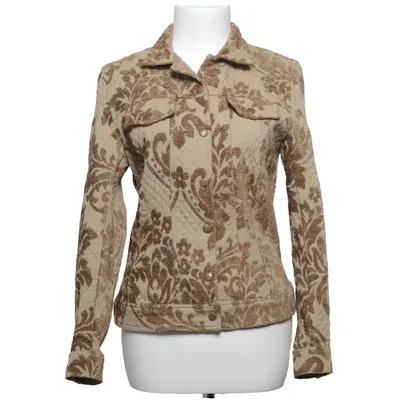 Jacket (Beige, Brown) from Kriss Cotton, Polyester